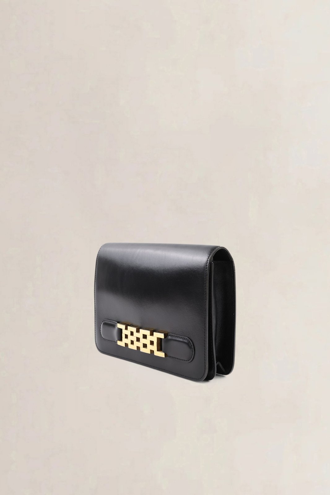 Delvaux Black Box Calf Leather Clutch