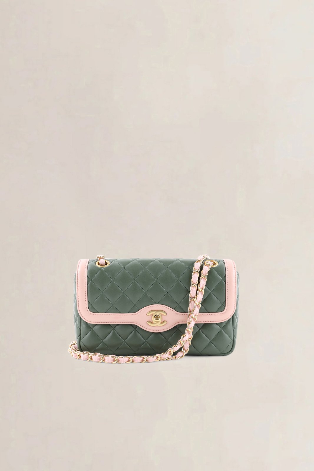 Chanel Green Quilted Lambskin Flap — preloved