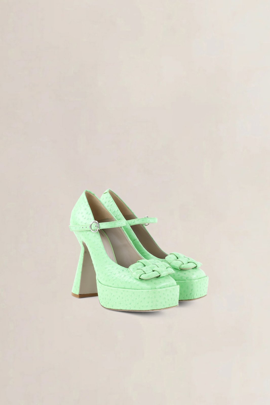 Morobé Pastel Green Heels