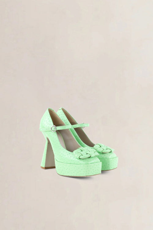 Morobé Pastel Green Heels