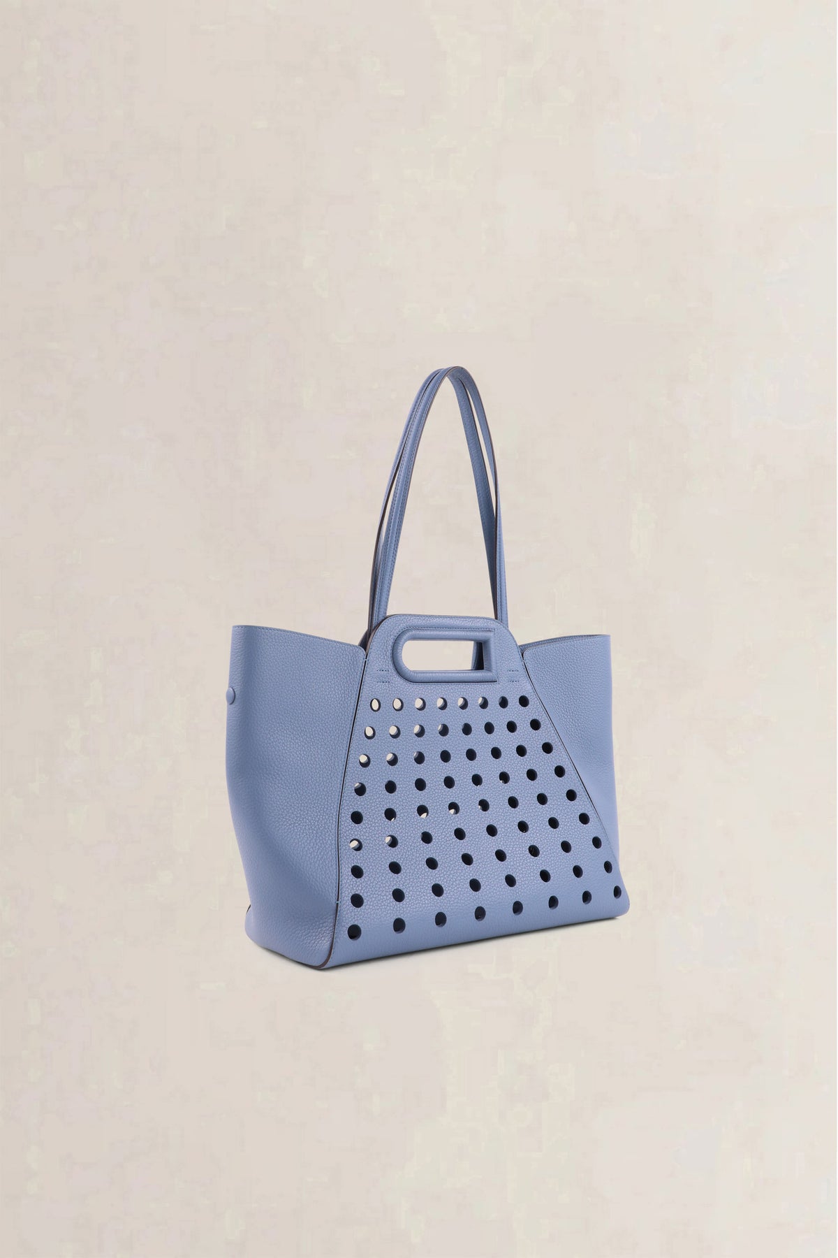 Delvaux Blue L'Airess Taurillon Soft Shoulder Bag