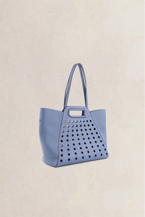 Delvaux Blue L'Airess Taurillon Soft Shoulder Bag
