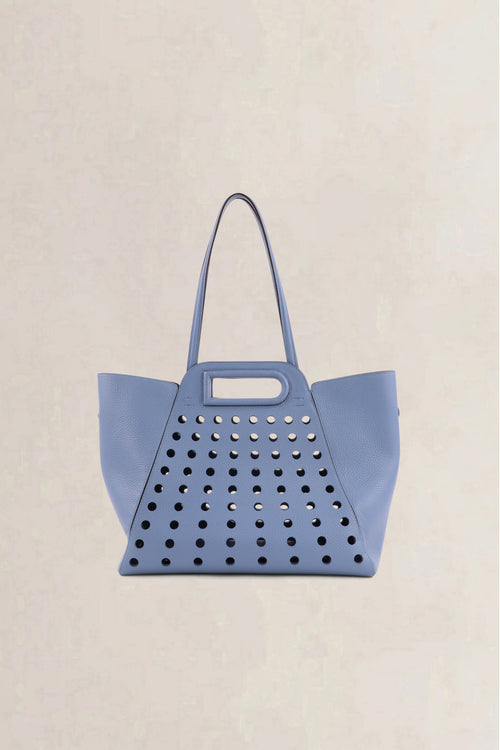 Delvaux Blue L'Airess Taurillon Soft Shoulder Bag
