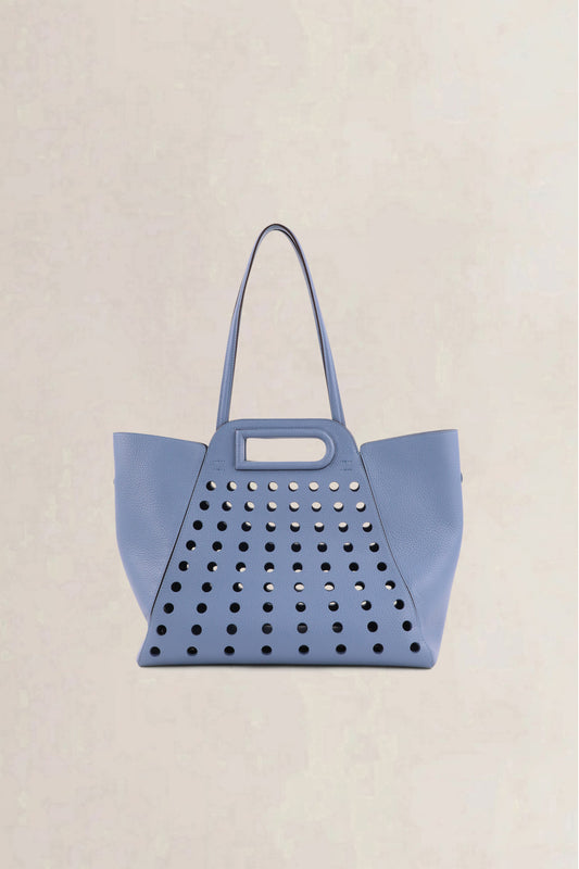 Delvaux Blue L'Airess Taurillon Soft Shoulder Bag