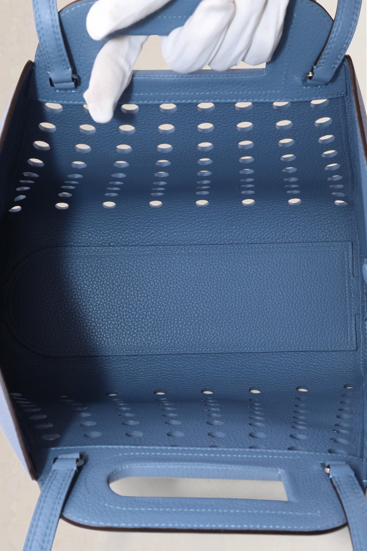 Delvaux Blue L'Airess Taurillon Soft Shoulder Bag