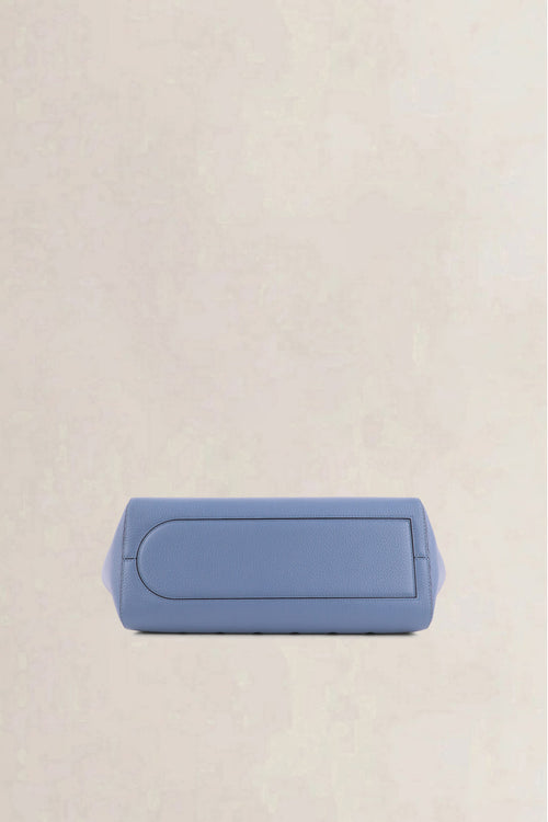 Delvaux Blue L'Airess Taurillon Soft Shoulder Bag